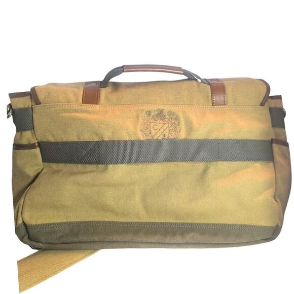Cutter & Buck Canvas Leather Weekend Duffel Overnighter Travel Bag PS logistics - Picture 3 of 5